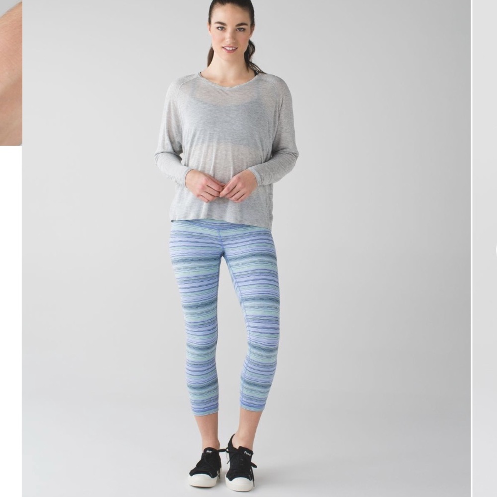 Lululemon wunder under crop spacedye
